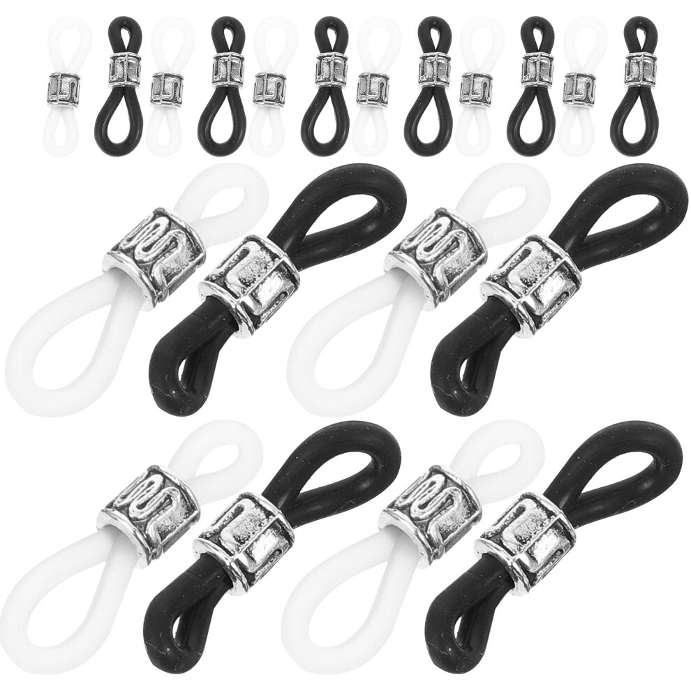 Aboofan 80 Pcs Anti- Buckle For Glasses Chain Silica Gel