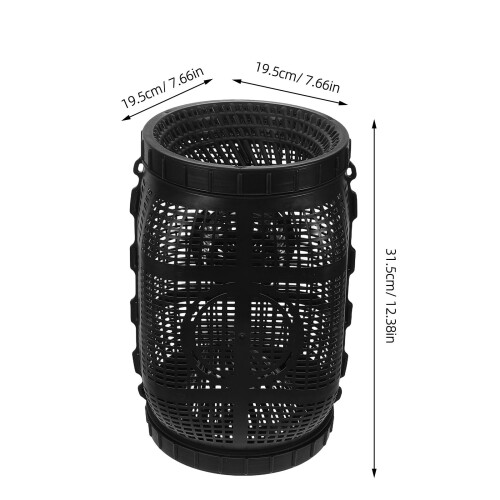 2Pcs Large Capacity Plastic Fish Cage - Sturdy Pond Ground Fishing Net 1