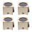 4 Sets Handmade Diy Wooden Star Projector Unfinished Led Light 9