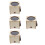 4 Sets Handmade Diy Wooden Star Projector Unfinished Led Light 6