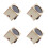 4 Sets Handmade Diy Wooden Star Projector Unfinished Led Light 7
