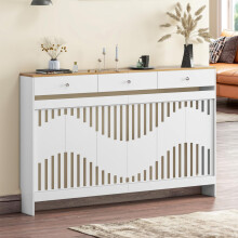Radiator Cover with Drawers, 152Lx19Wx95Hcm