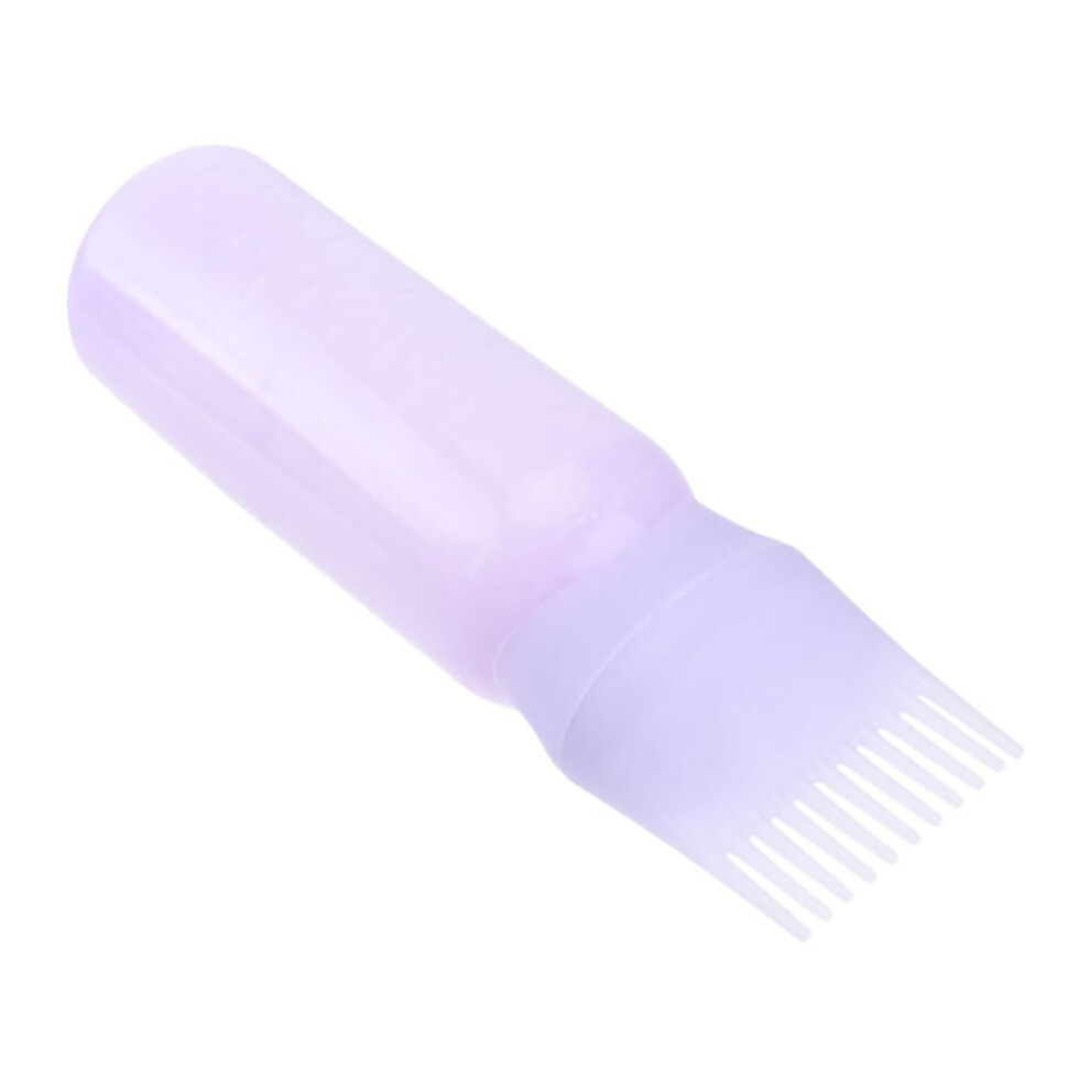 Hair Dye Applicator Bottle with Comb and Measurement Marks for Precise and Even Hair Coloring