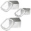 3Pièces Boîtes Carrées Argentées Pour Bougies Stockage 6