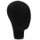 2Pièces Tête Mannequin Noir Usage Professionnel Et Décoratif 1