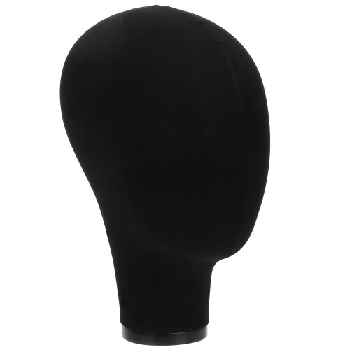 2Pièces Tête Mannequin Noir Usage Professionnel Et Décoratif