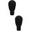2Pièces Tête Mannequin Noir Usage Professionnel Et Décoratif 7