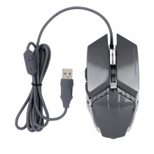 Programmeerbare gamingmuis met brede compatibiliteit, RGB-verlichtingseffecten en een stabiele stalen behuizing voor optimale prestaties op