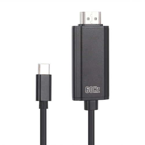 HDMI Cable from USB C High Speed Data Transfer, Thunderbolt 3 Compatible Plug & Play 4K Resolution Support Ultra-Thin Design Mirror Or Expand Display 2
