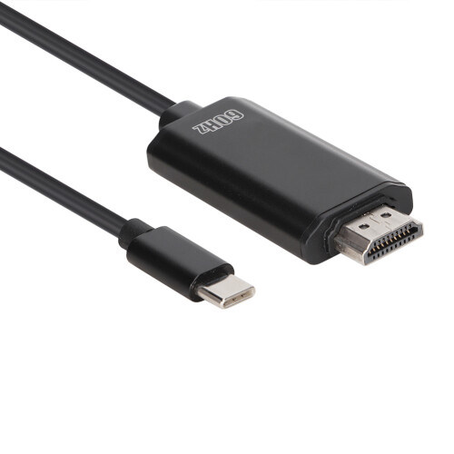 HDMI Cable from USB C High Speed Data Transfer, Thunderbolt 3 Compatible Plug & Play 4K Resolution Support Ultra-Thin Design Mirror Or Expand Display 1