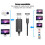 HDMI Cable from USB C High Speed Data Transfer, Thunderbolt 3 Compatible Plug & Play 4K Resolution Support Ultra-Thin Design Mirror Or Expand Display 5