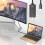 HDMI Cable from USB C High Speed Data Transfer, Thunderbolt 3 Compatible Plug & Play 4K Resolution Support Ultra-Thin Design Mirror Or Expand Display 8