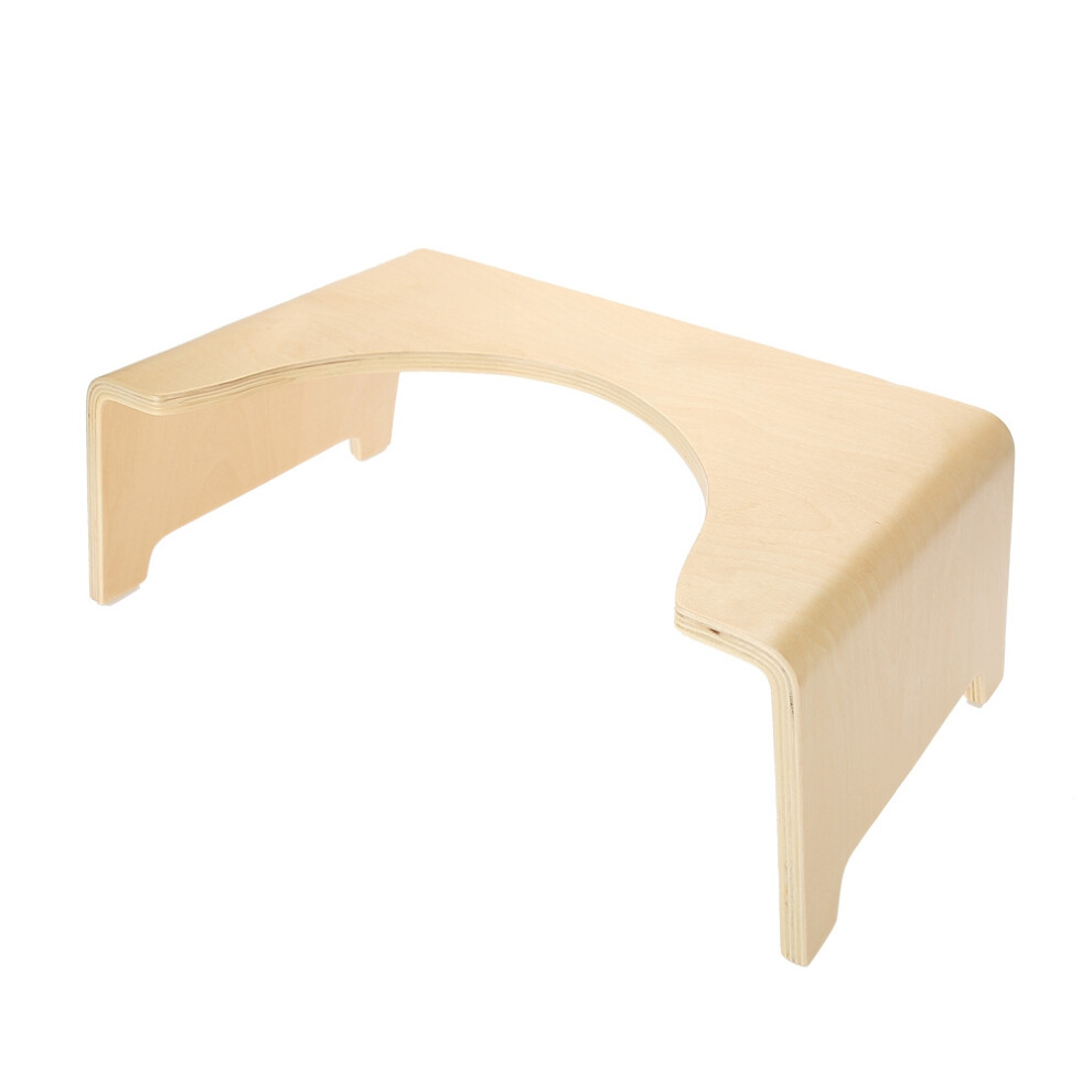 Space Saving Design, Anti Skid Design Toilet Stool for Bathroom Adults, Strong Stable Wooden Step Stool, Lightweight Sturdy for Easy Mobility (Sleek