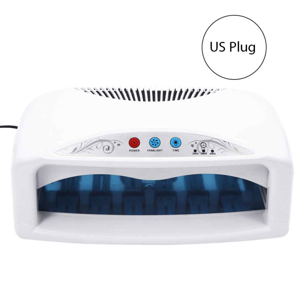 LED Nail Lamp With Infrared Smart Sensing Technology, UV Light Nail Dryer For Gel Polish With LCD Touch Display And Cooling Fan, Cordless