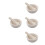 4Sets White Ceramic Mortar Pestle Set Manual Spice Grinder for Kitchen 5