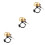 3 Pcs Road Vehicles Child Cartoon 5