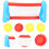 Pool Toys Inflatable Pool Float Set Pvc 1 Set Assorted Color 7