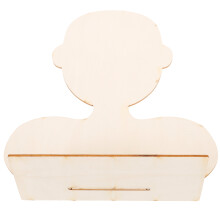 5Pcs Portrait Shaped Wood Board For Clay Crafting And Pottery Art