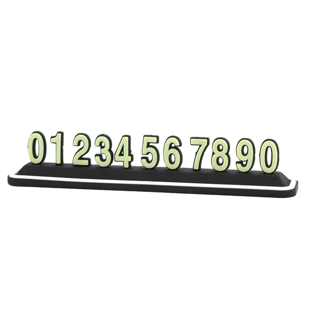 2 Count Night Phone Number Tag Temporary Parking With Suckers Light 3622752946589