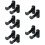 10 Pcs Yoga Mat Wall Mount Acrylic Storage Rack 11