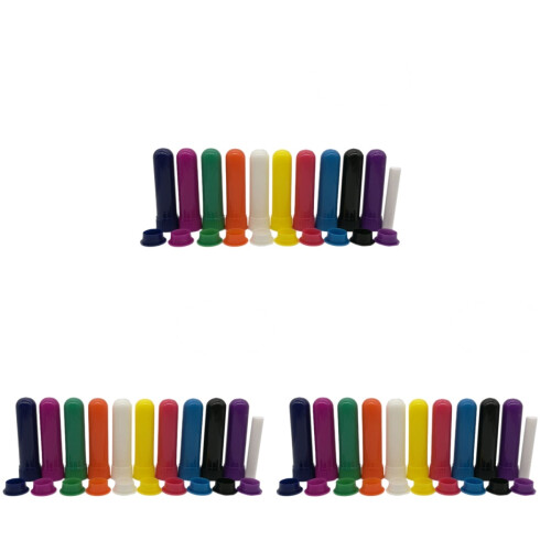 72 Sets Refillable Essential Oil Tubes With Cotton Wicks 1