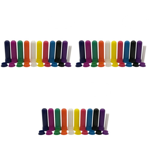 72 Sets Refillable Essential Oil Tubes With Cotton Wicks 2