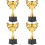 4Pcs Kid Trophy Plastic Competition Prize 7