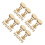 40 Pcs Rivet Fastening Kit Flat Head Studs For Book Binding 10