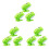 9 Pcs Clockwork Jumping Plastic Toy Set For Kids Green 2