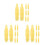 24Pcs Light Yellow Woolen Spawn Mops Fish Breeding Safe Floating Decor 6