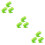 9 Pcs Clockwork Jumping Plastic Toy Set For Kids Green 9