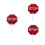 3Stk Klassenzimmer Stoppschild Rot PVC Doppelseitig 9