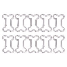 60 Pcs Carabiner Hanging Buckle Keychain Special-Shaped Aluminum Alloy
