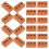 200Pièces Miniatures Artisanales Décor De Marron 3