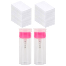 4 Sets Nail Polish Remover Wipes With Empty Bottle