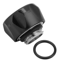 Leak Proof Liquid Cooling Fitting With Triple Sealing Ring, Durable Connector For Custom PC Water Cooling Loop, Nickel Plated Copper Hard Tube Adapter