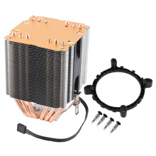 RGB-ring CPU-koelsysteem, stille en snelle koelplaat met LED-verlichtingseffect, aluminium koelvinnen, dubbele koeltoren, AGHP-technologie met PWM.
