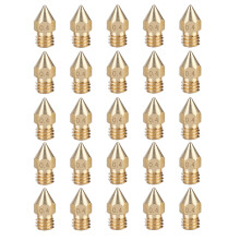 Stevige 3D-printer nozzles MK8 Extruder Messing Nozzles Hoge Temperatuurbestendigheid Corrosiebestendigheid Gladde Binnenwand M6 Uitlaatdraad