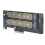 Διπλός προσαρμογέας M.2SSD για PCIe X4Interface και υποστήριξη NVMe SSD, ανεξάρτητα κανάλια 5