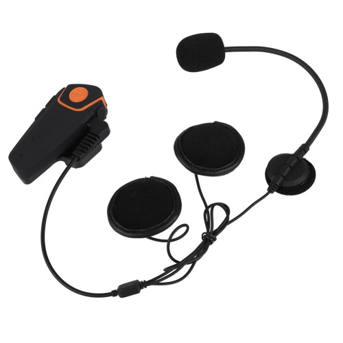Ακουστικά Bluetooth για μοτοσικλέτα, Full Duplex Intercom με τεχνολογία ακύρωσης θορύβου, 1