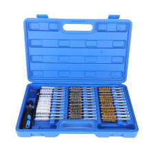 Rust Removal Brushes Wire Bore Brush Set For Power Drill Attachments Hex Shank Design Twisted Wire Cleaning Action Durable Material With Sturdy