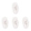 4pcs Artificial Ear Mold Earmuffs Human Body 8