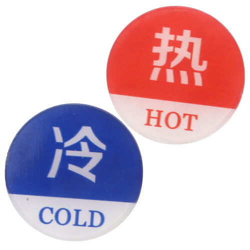5 Pairs Bathroom Labels Kitchen Waterproof Self-Adhesive Stickers
