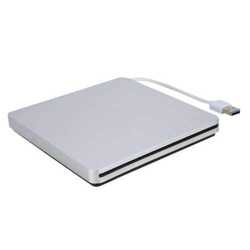 Optical Disc Reader For Laptop, Plug And Play External CD DVD Drive With High Speed Read And Write, USB C Adapter Portable Design Dual Interface 2