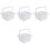 4Pcs White Paint Brush Holder Multi-Function Convenient Brush Cleaner 4