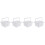 4Pcs White Paint Brush Holder Multi-Function Convenient Brush Cleaner 5