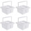 4Pcs White Paint Brush Holder Multi-Function Convenient Brush Cleaner 6