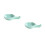 2 Pcs Ceramic Chopstick Rest Holder Japanese Style Light Green 8