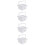 4Pcs White Paint Brush Holder Multi-Function Convenient Brush Cleaner 9