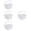 4Pcs White Paint Brush Holder Multi-Function Convenient Brush Cleaner 8
